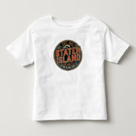 スタテンアイランド ニューヨーク ヴィンテージ航海バッジ トドラーTシャツ
