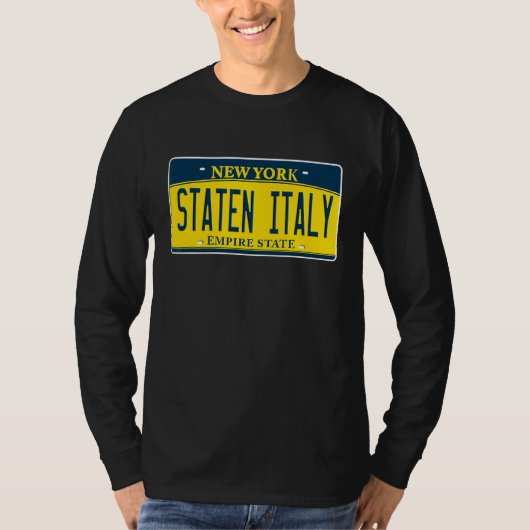 スタテンイタリアアイランドニューヨークイタリアンアメリカ Tシャツ (正面)