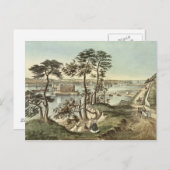 スタテン島とハミルトン砦のナローズ ポストカード (正面/裏面)