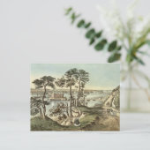 スタテン島とハミルトン砦のナローズ ポストカード (スタンド正面)