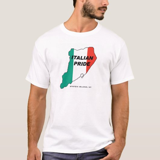 スタテン島のイタリアンなプライド Tシャツ (正面)