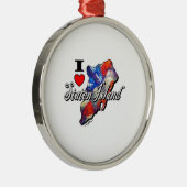 スタテン島のクリスマスのオーナメント メタルオーナメント (右)