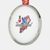 スタテン島のクリスマスのオーナメント メタルオーナメント (左)