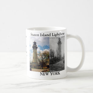 スタテン島の灯台、ニューヨークのマグ コーヒーマグカップ