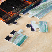 スタテン島フェリー。クリスマスの挨拶 ジグソーパズル (側面)