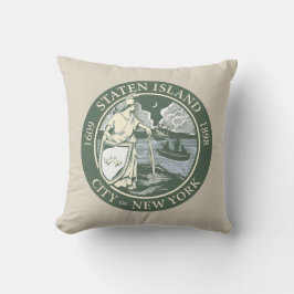 スタテン島国旗（ニューヨーク市特別区） クッション