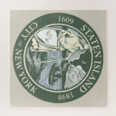 スタテン島国旗（ニューヨーク市特別区） ジグソーパズル (横)