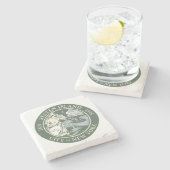 スタテン島国旗（ニューヨーク市特別区） ストーンコースター (横)