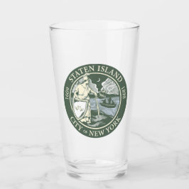 スタテン島国旗（ニューヨーク市特別区） タンブラーグラス