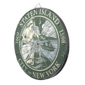 スタテン島国旗（ニューヨーク市特別区） ダーツボード (正面右)
