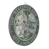 スタテン島国旗（ニューヨーク市特別区） ダーツボード (正面左)