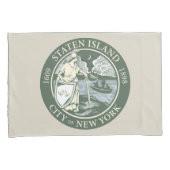 スタテン島国旗(ニューヨーク市特別区) 枕カバー (正面右)