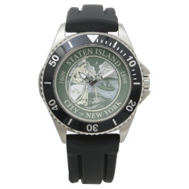 スタテン島国旗（ニューヨーク市特別区） 腕時計