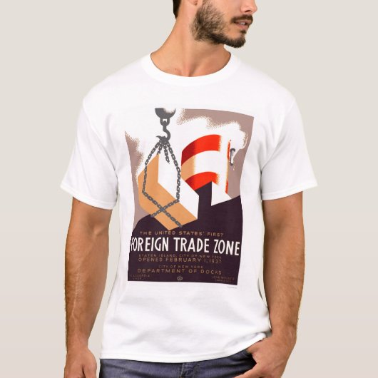 スタテン島貿易1937 WPA Tシャツ (正面)