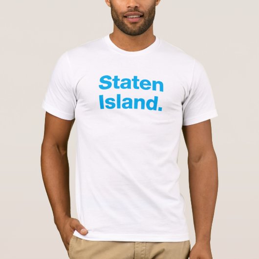 スタテン島(青緑色) Tシャツ (正面)