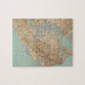 スタテン島(1891年)のヴィンテージの地図 ジグソーパズル (横)