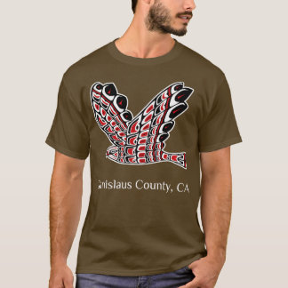 スタニスラウスカウンティレッドドインホーク先住民アメリカンBi Tシャツ