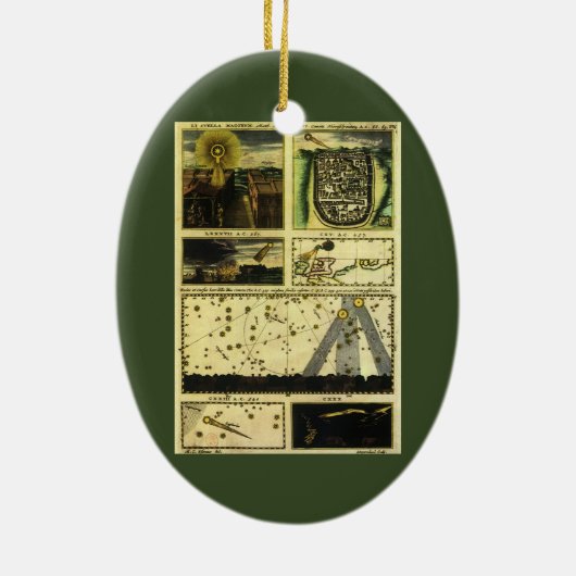 スタニスラフ・ルビエニエツキによる『天文劇場』に掲載の彗星, スタニスラフ・ルビエニエツキ セラミックオーナメント (裏面)