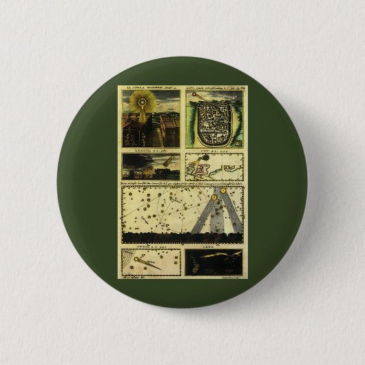 スタニスラフ・ルビエニエツキによる『天文劇場』のコメット、スタニスラフ・ルビエニエツキ 缶バッジ (正面)