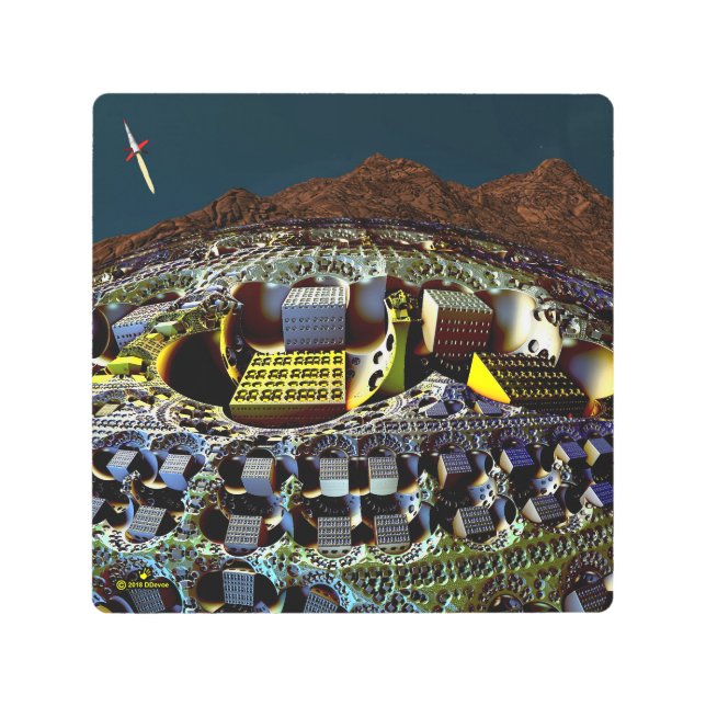 スタニスローレム駅 メタルプリント (正面)