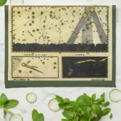 スタニスロー・ルビエッキによる劇場彗星 キッチンタオル (折り畳み)