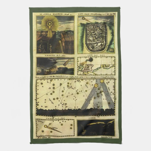 スタニスロー・ルビエッキによる劇場彗星 キッチンタオル (縦)