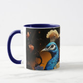 スタニングカスタムモノグラムクジャクマグ マグカップ (左)