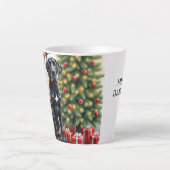 スタニング・グレートデーン・クリスマス カフェラテマグ (正面)