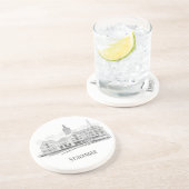 スタバンジェノルウェービューティフルストリートスケープスケッチ コースター (側面)