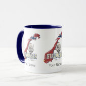 スタバンジェノルウェーレトロシティマップヴィンテージホリデイ マグカップ (正面左)