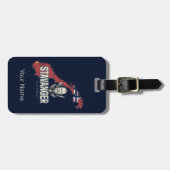 スタバンジェノルウェーレトロシティマップヴィンテージホリデイ ラゲッジタグ (正面横)