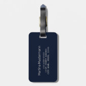 スタバンジェノルウェーレトロシティマップヴィンテージホリデイ ラゲッジタグ (裏面縦)