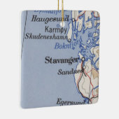 スタバンジェノルウェーヴィンテージの地図 セラミックオーナメント (右)