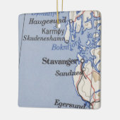 スタバンジェノルウェーヴィンテージの地図 セラミックオーナメント (左)