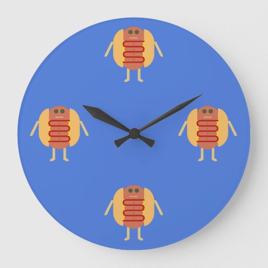 スタビーリルウインナソーセージ ラージ壁時計 (正面)