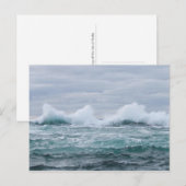 スタファ島を波が打ち破る ポストカード (正面/裏面)
