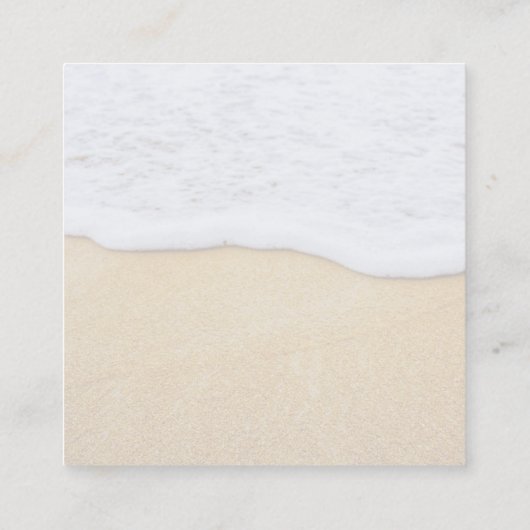 スタフィッシュインサンドコーストビーチ スクエア名刺 (裏面)