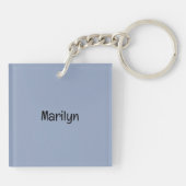 スタフィッシュインザサンドビーチテーマカスタム文字 キーホルダー (裏面)