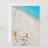 スタフィッシュインザサンドビーチブライダルシャワー 招待状 (裏面)