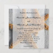 スタフィッシュデュオインザサンドビーチ結婚式スクエア 招待状 (正面)