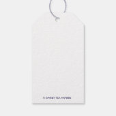 スタフォーシャースパニエル犬カスタムギフトラベル ギフトタグ (裏面)