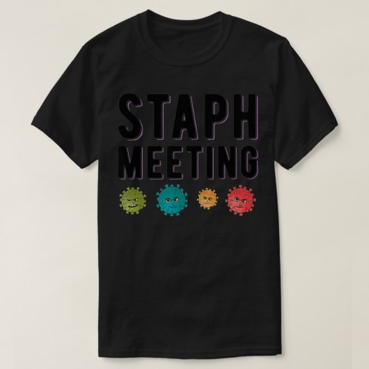 スタフ科学菌病原菌プンアパレル Tシャツ (デザイン正面)