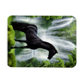 スタリオンと滝 マグネット (横)