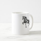 スタリオンウマエレガントモティーマネ動物カラフル コーヒーマグカップ (正面右)