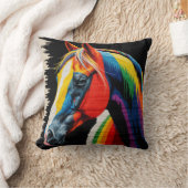 スタリオンスピリット"ヴィンテージ馬キリム枕： クッション (ブランケット)