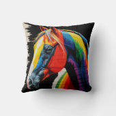 スタリオンスピリット"ヴィンテージ馬キリム枕： クッション (裏面)