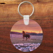 スタリオンランニングホームアットサンセットオンランチ キーホルダー (正面)