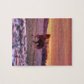 スタリオンランニングホームアットサンセットオンランチ ジグソーパズル (横)