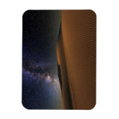 スタリースカイの上の砂の砂丘ゴビ砂漠 マグネット (縦)