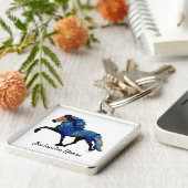 スタリーナイトカリスマのトーティングアイスランドの馬 キーホルダー (側面)